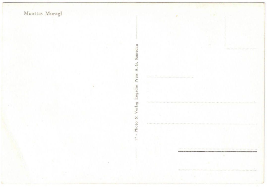 Cartoline postali: St. Moritz - Skilift Muottas Muragl – Usato da Binningen venduto da Mountainrider 1