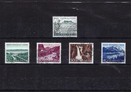 Pro Patria Briefmarkensatz gestempelt 1954