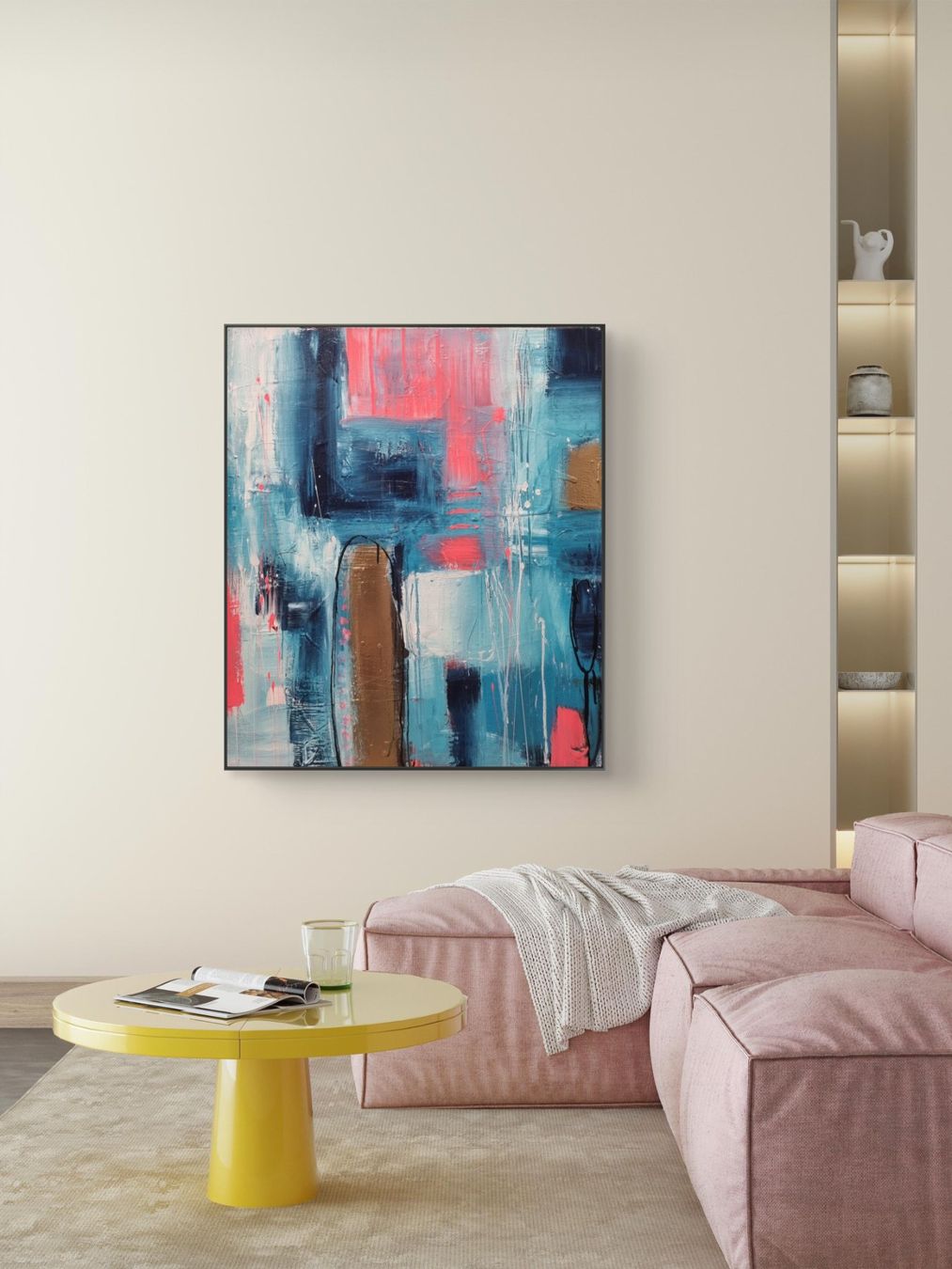 Dipinti: Originales abstraktes Gemälde 70x60cm – Nuovo (secondo la descrizione) da Urdorf venduto da Contra8 1
