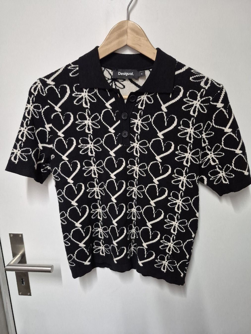 Desigual T-shirt: Desigual Strick - Shirt Top Gr.S – Usato da Merligen venduto da muss_haben 2