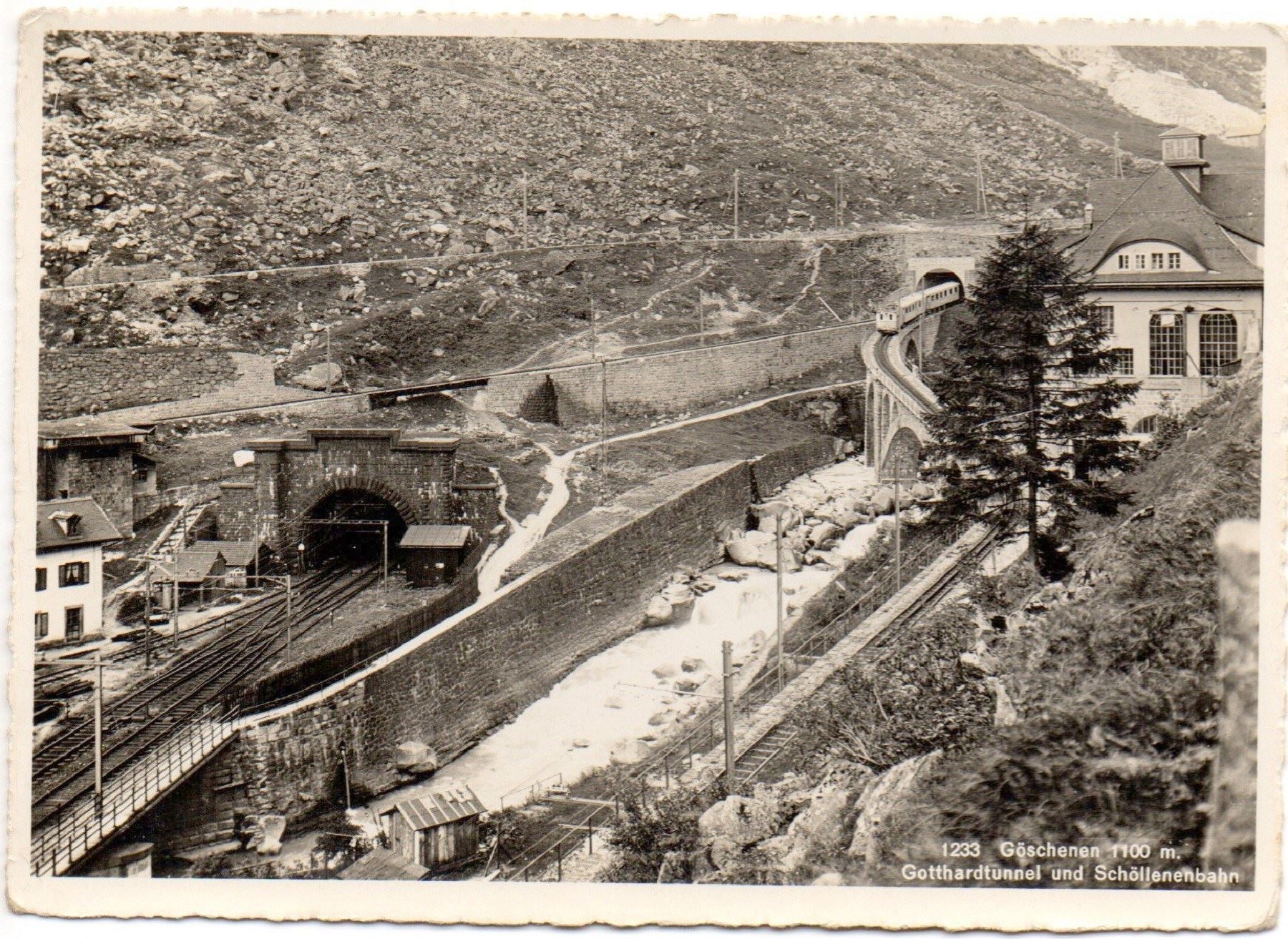 Cartoline postali: GÖSCHENEN Gotthardtunnel SCHÖLLENEN-BAHN – Nuovo (secondo la descrizione) da Jona venduto da philajona