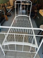 Vintage White Metal Bed Frame w/ Springs 40 Char