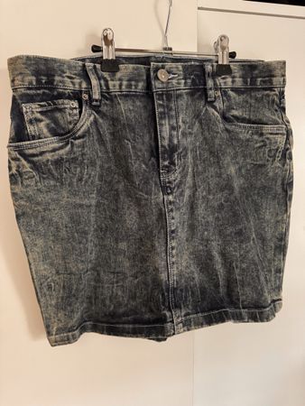 y2k Jeans-Minirock L