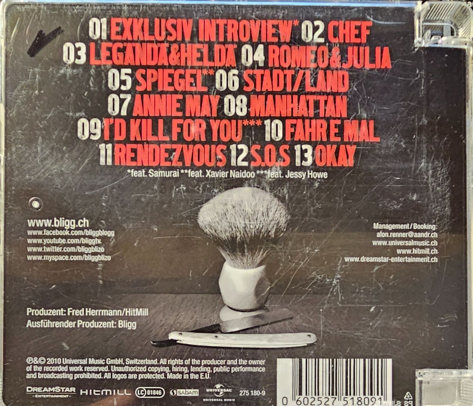 CD: Bligg – Bart Aber Herzlich – Usato da Wahlen b. Laufen venduto da Cg10 1