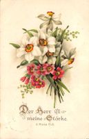 Bibelspruch, verschiedene Blumen