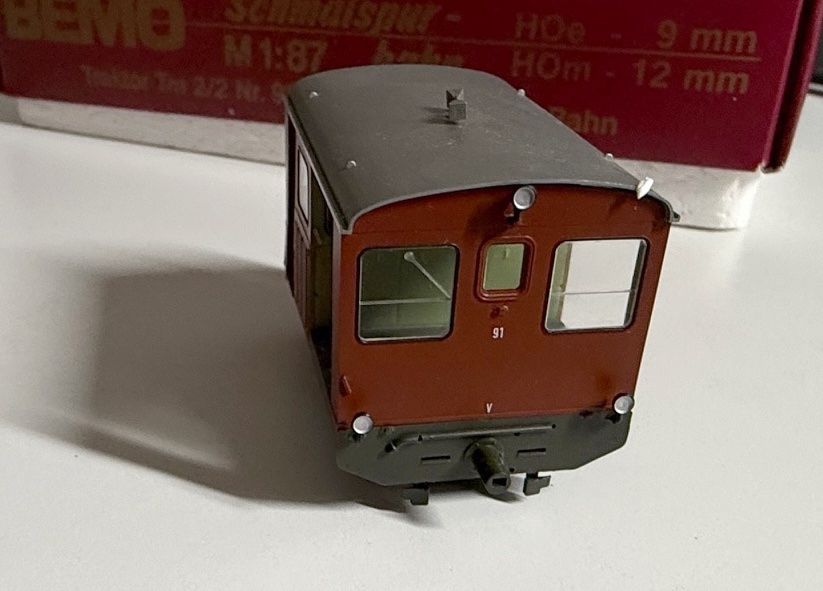 Bemo Modellini di ferrovie: Bemo RhB ™ 2/2 91 Baudiensttraktor – Nuovo (secondo la descrizione) da Samedan venduto da Gischpel25 4
