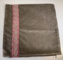 Housse de coussin 35/35 en velours et bordure Fortuny