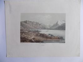 Vevey getönte Lithographie