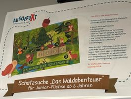 Schatzsuche Walabenteuer neu und Spielstècke laminiert ab 6