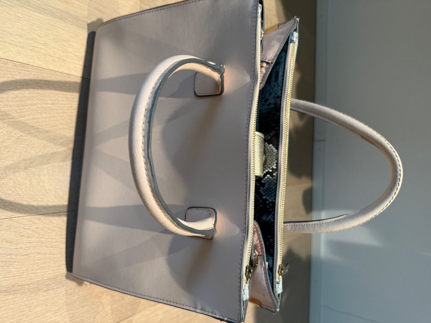Borse da donna: River Island Handtasche Beige Gold Elegant – Nuovo (secondo la descrizione) da Hornussen venduto da con_86dw 2