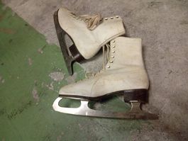 Vintage Eiskunstlauf Schuhe gr 37 leder