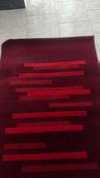Moderner roter Teppich