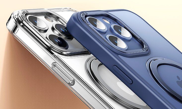Cover & Protezioni schermo: iPhone 15 Pro/15 - Coque Magnétique support magsafe rotatif – Nuovo e nell'imballaggio originale da Morges venduto da DigiAC 2
