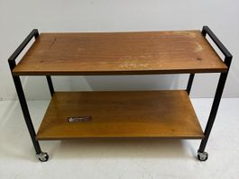 Vintage Servierwagen, Teewagen, Barwagen, Holz