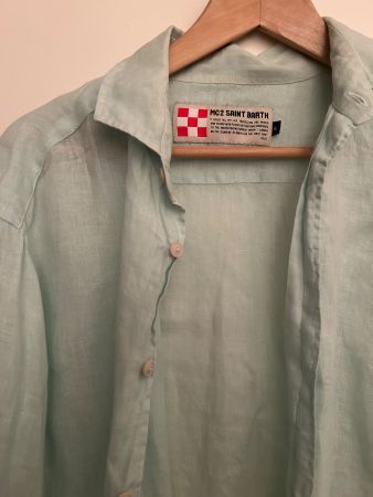 Hemd / MC2 Saint Barth / Leinen / Gr. L / NP 200.-