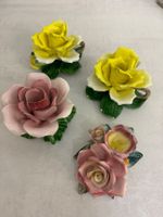 4 Vintage Keramik Rosen