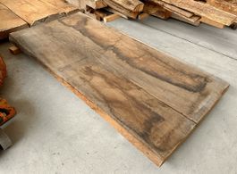 Eiche, Bohle, Platte, Baumscheibe, Esstisch, Massivholz