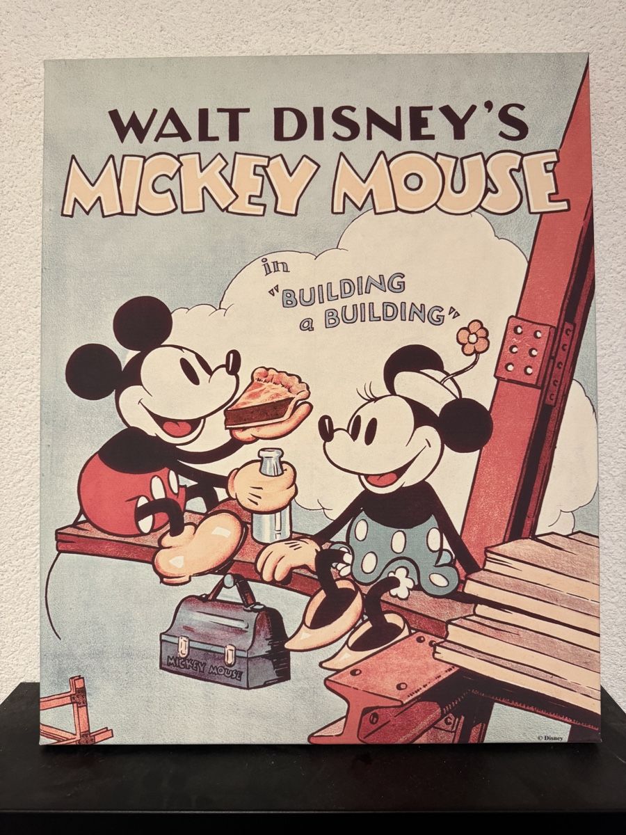 Bilderrahmen: Tableau Mickey Mouse "Building a Building" - Disney Art – Gebraucht aus Sonceboz-Sombeval von yve_g8v7