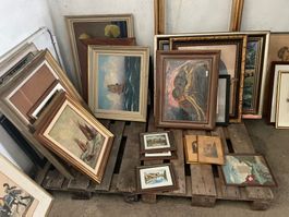 Lots de cadres, de tableaux et d' imprimer