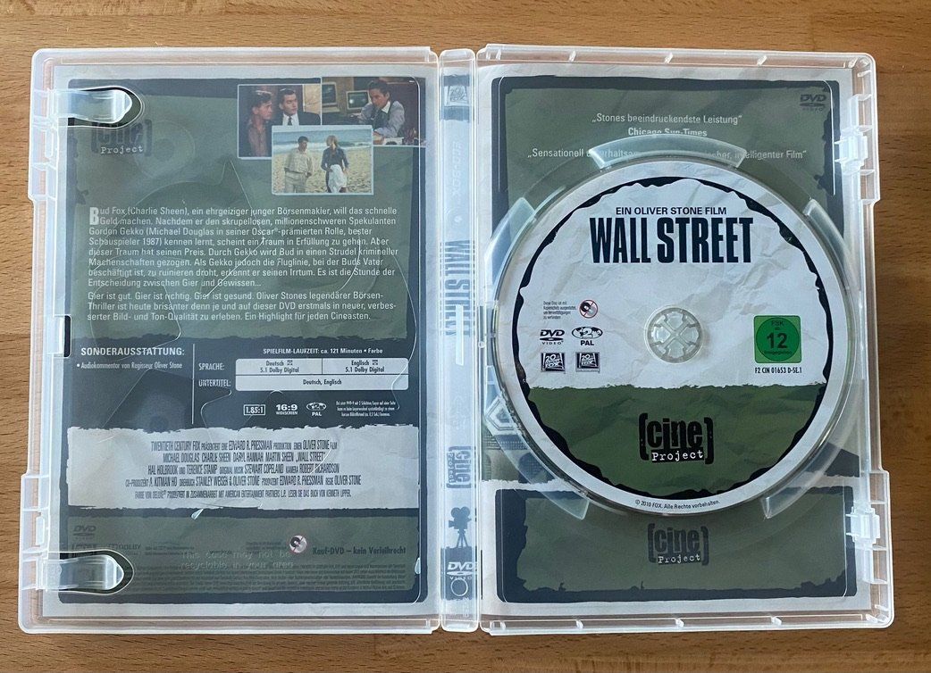 Tutti i DVDs: DVD - Wall Street – Usato da Winterthur venduto da Secondhand-Family 1