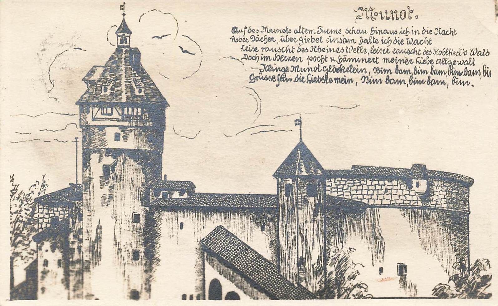 Ansichtskarten: Munot Schloss – Gebraucht aus Biasca von Blenio71