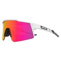 Polarisiert Fahrradbrille weiss Rennrad Style
