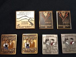 7 STK JODLERFEST PLAKETTEN
