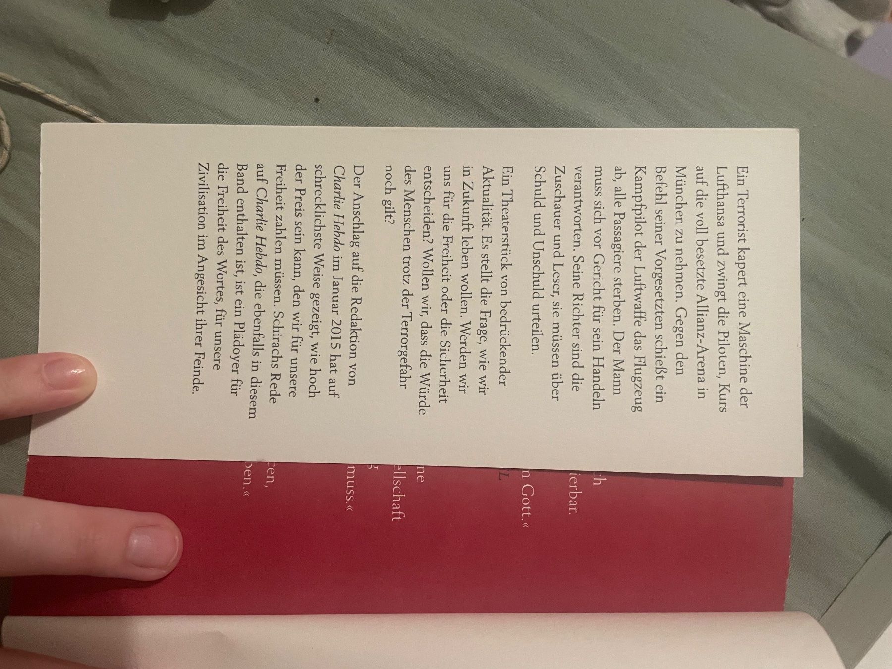 Libri: Terror - Ferdinand von Schirach – Nuovo (secondo la descrizione) da Adliswil venduto da marieluiisa 3