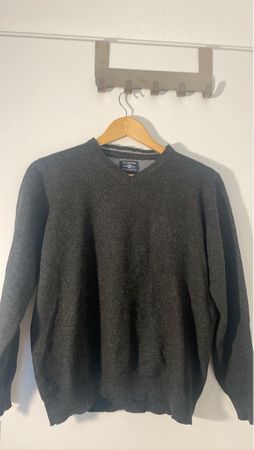 Dunmore Wolle Pullover, Grau!