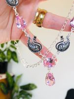 Pink Kunzite Ethnic Handmade necklace