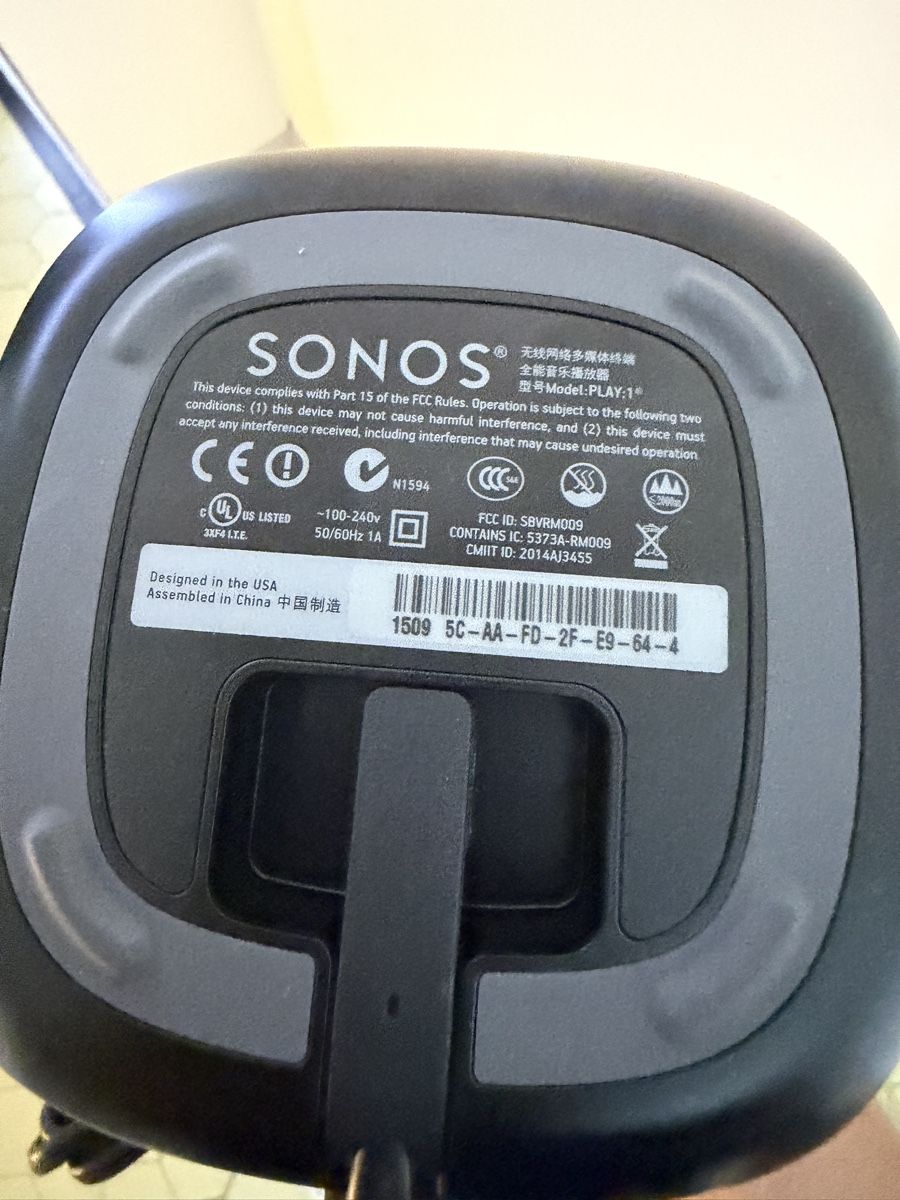 Sonos Casse acustiche: Sonos PLAY:1 Gen 1 – Usato da Zürich venduto da Benjatoph 2