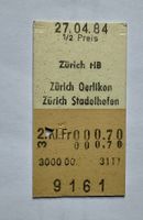 Altes Billett aus Karton von 1984