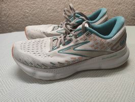 Brooks Glycerin 20 Damenschuhe Grösse 41 Weiss/Türkis