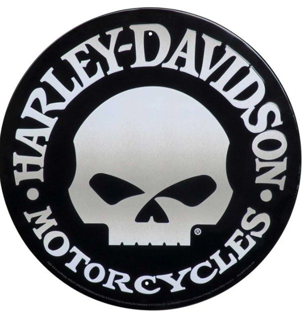 Harley-Davidson Insegne: Plaque en métal Harley Davidson – Nuovo e nell'imballaggio originale da Allens venduto da MADE.IN.ROCK.N.ROLL