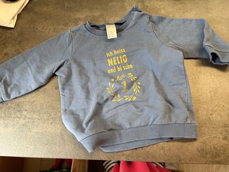 Pullover H&M blau Grösse 80 „NELIO“
