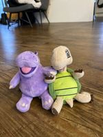Lila Nilpferd und Schildkröte, neuwertig