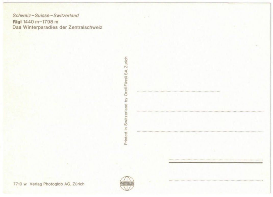 Cartoline postali: Rigi - 7 Bild AK – Usato da Binningen venduto da Mountainrider 1