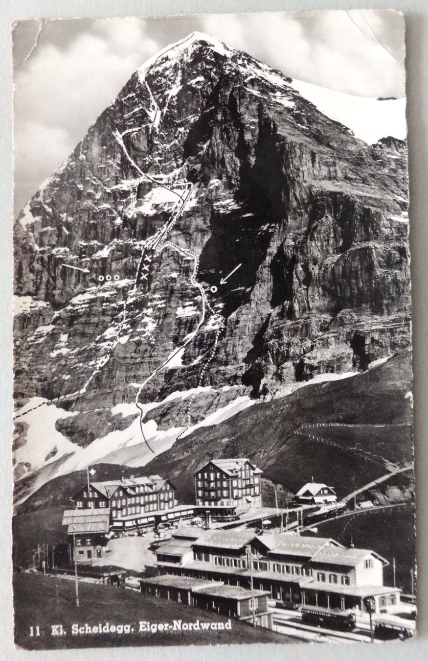 Cartes postales: Kleine Scheidegg, Eiger -Nordwand – Défectueux à Fétigny par Billy2miny