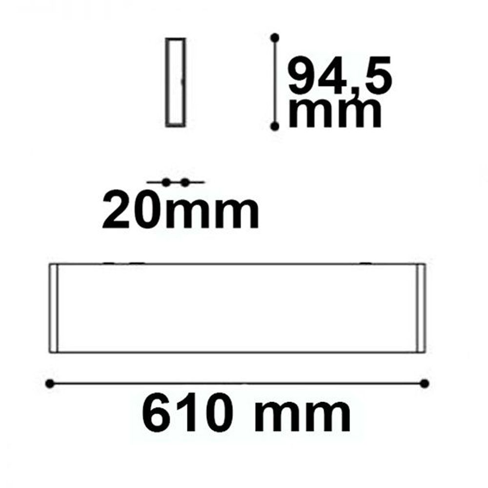 Lampen: LED Wandleuchte, IP40, 61 cm Länge – Neu (gemäss Beschreibung) aus Kreuzlingen von Smart-Light 2