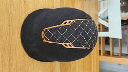Reithelm schwarz mit Strass und Roségold gebraucht