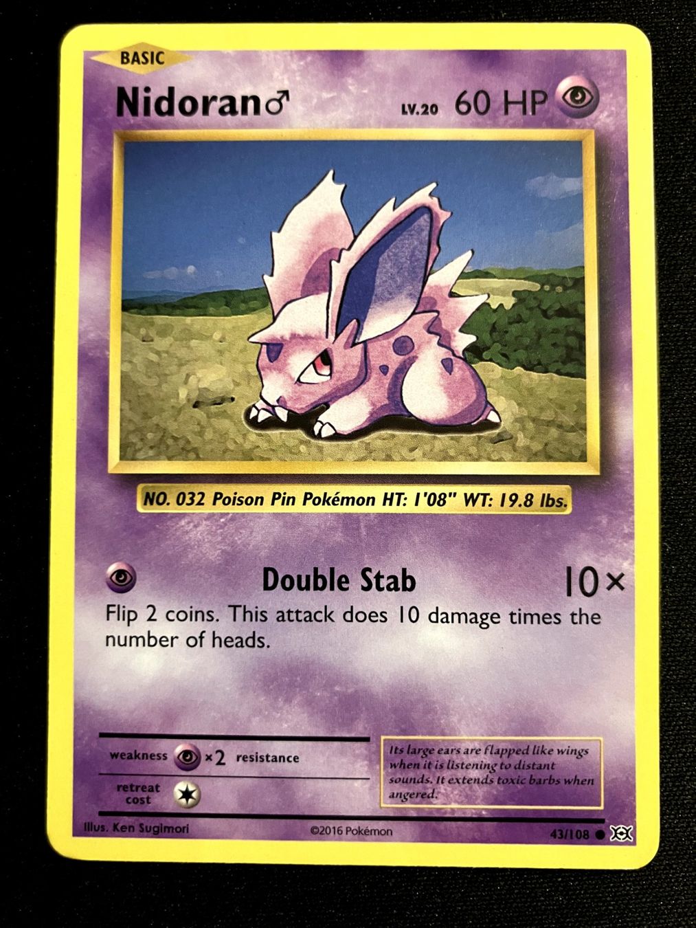 Pokémon Sammelbilder & Trading cards: Pokemon Nidoran - Evolutions 43/108 - English – Gebraucht aus Bern von Big_GS
