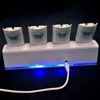 Nintendo Wii Ladestation + 4 Akku f. Wii