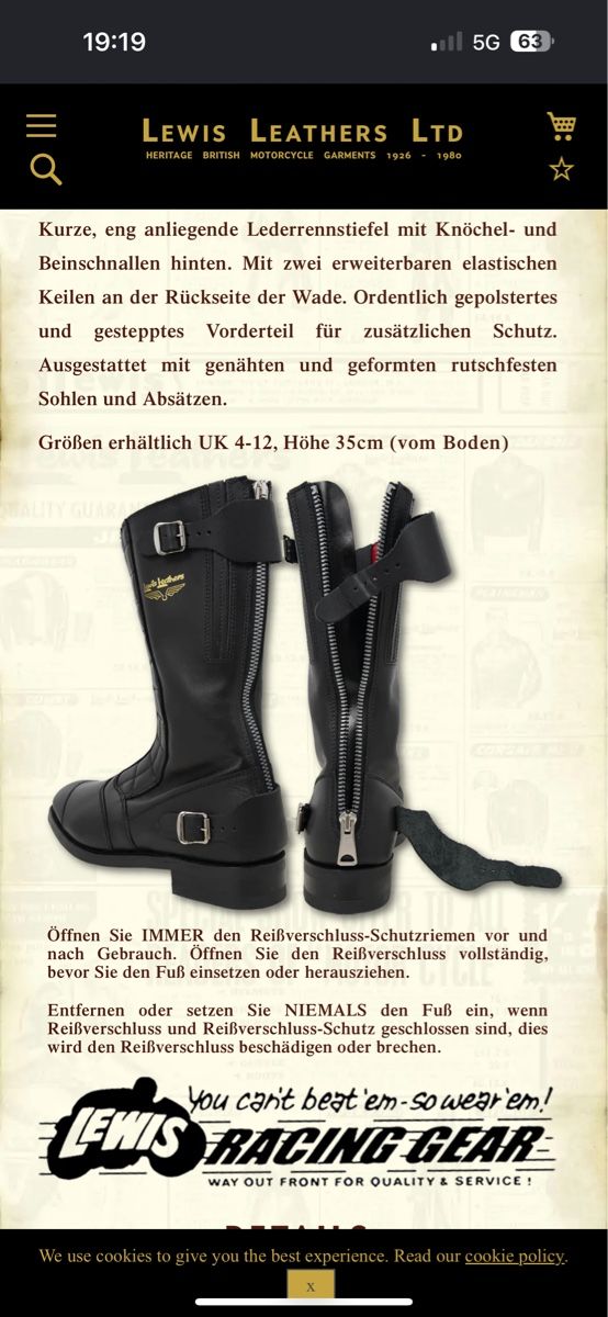 Scarpe da uomo: Motorradstiefel gr.46 Lewis – Nuovo e nell'imballaggio originale da bellmund venduto da Mickey71 8