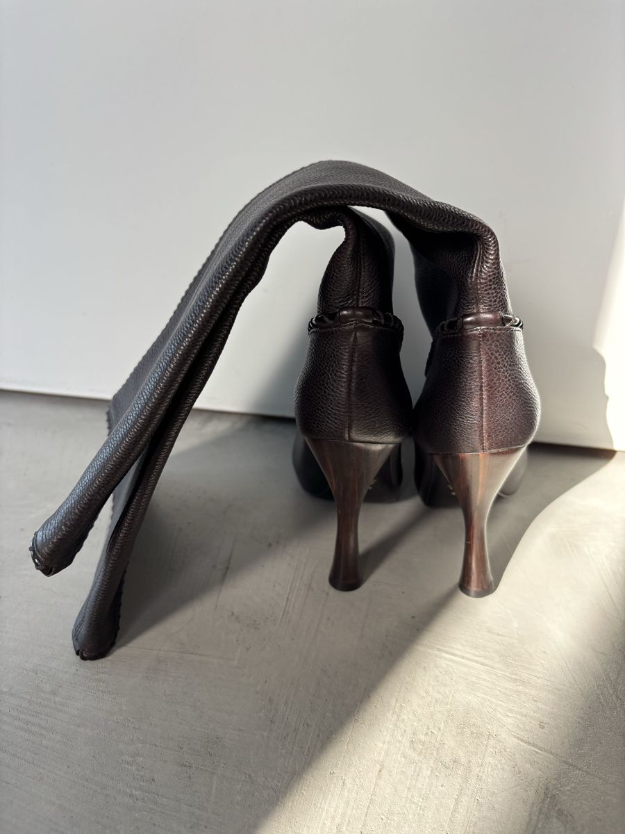 Bally Scarpe da donna: Bally Lederstiefel, Gr. 37, dunkel braun – Nuovo (secondo la descrizione) da Steinmaur venduto da aly_mhs6 7