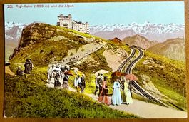 AK: Rigi-Kulm - Animée