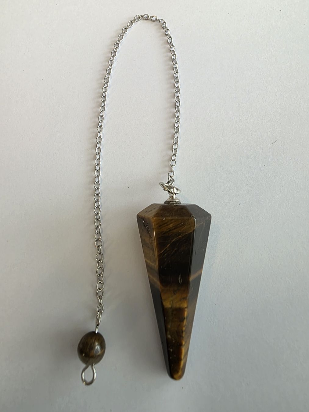 Minerali & Pietre curative: Tigerauge Pendel ca. 4cm.x2cm. – Nuovo e nell'imballaggio originale da Menziken venduto da Mirager 4