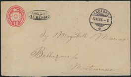 TI Auressio - Strahlenstempel - Locarno - Tübli Brief