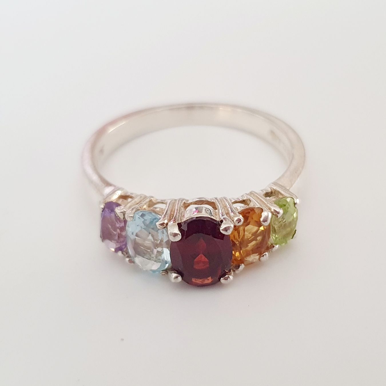 Anelli: Edelsteinring, Silber 925, Grösse 18.2 mm – Usato da Kreuzlingen venduto da Wunderkiste123