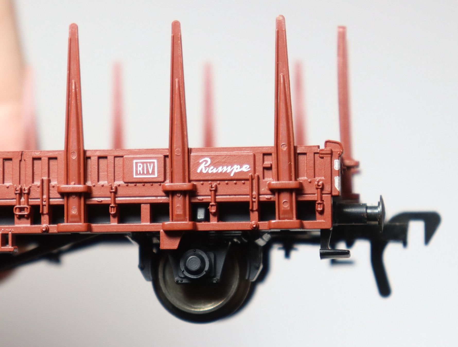 Fleischmann Modellini di ferrovie: Fleischmann 5221 H0 DB Rungenwagen Rmms 33 – Usato da Frick venduto da volvo850driver 4