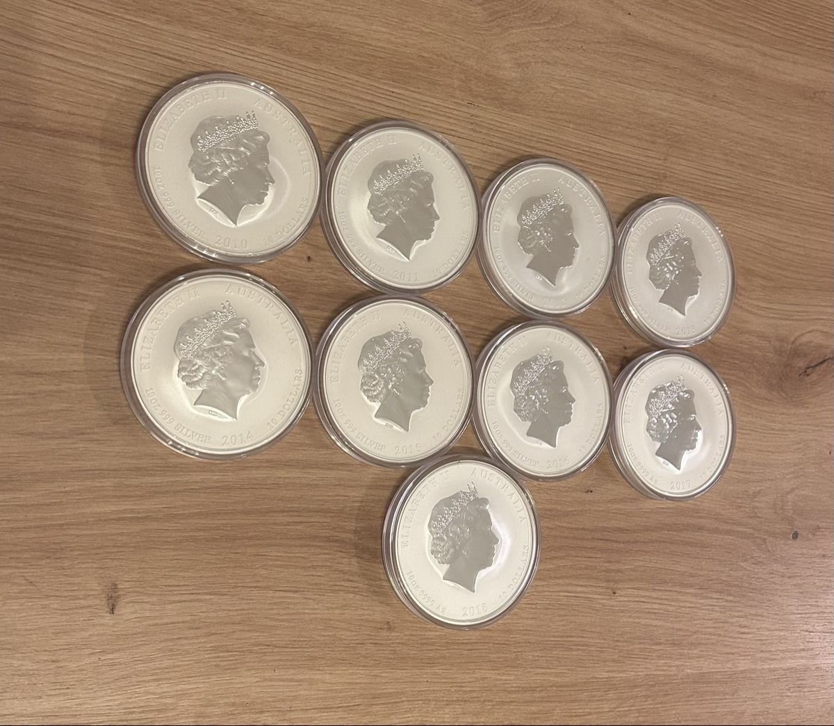Tutti le monete: 9 x 10 Oz Argent Lunar série 2 – Nuovo (secondo la descrizione) da Ardon venduto da mickey1993 1
